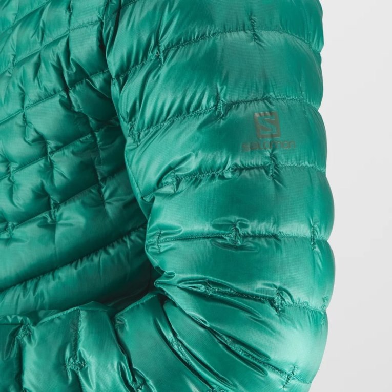 Salomon Outline Down Men's Insulated Jackets Green | CA 9P13